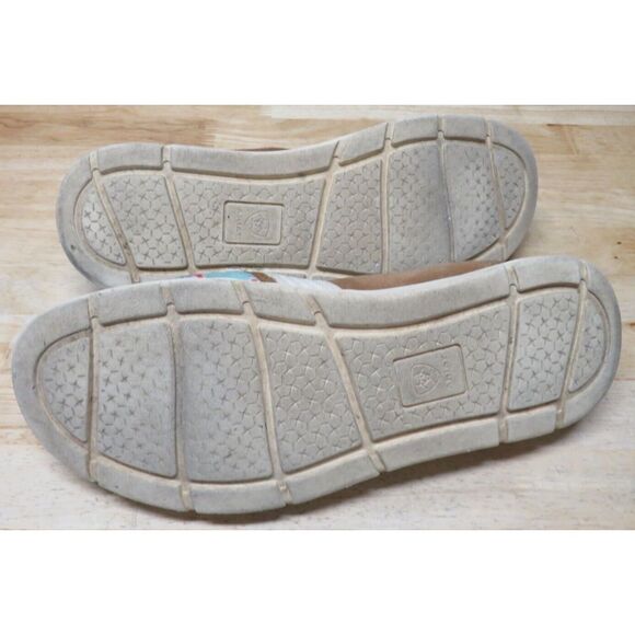 Ariat Womens US 9 B Cruiser Saddle Leather Fabric Western Floral Slip Ons Shoes - Picture 9 of 9